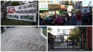 Marcha contra fábrica Rousselot