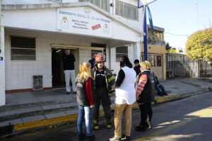 Simulacro de evacuación en Hurlingham