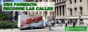El Farmamóvil itineraante, que recorre los diferentes distritos del territorio bonaerense, lleega este 9 y 10 de junio a la plaza de Hurlingham.