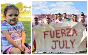 Julieta Ruiz Carrizo fue la destinataria del aliento del primer equipo del Club Deportivo Morón, y la "fuerza" se hizo realidad
