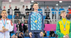 En el podio: inspirado en el campeón olímpico Sebastián Crismanich Lucas promete escribir su propia historia en el taewkondo